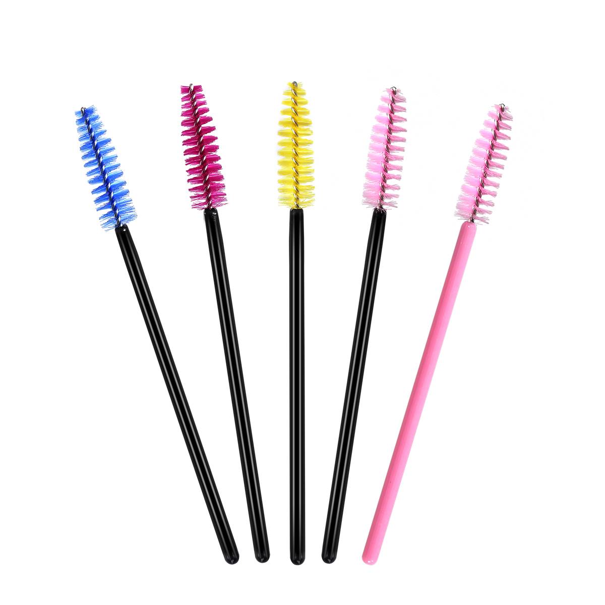 Factory Professional Eyelash Lash And Brow Brush Tools Wholesale Difference Colors Eyelash Extension Tools Square Brush